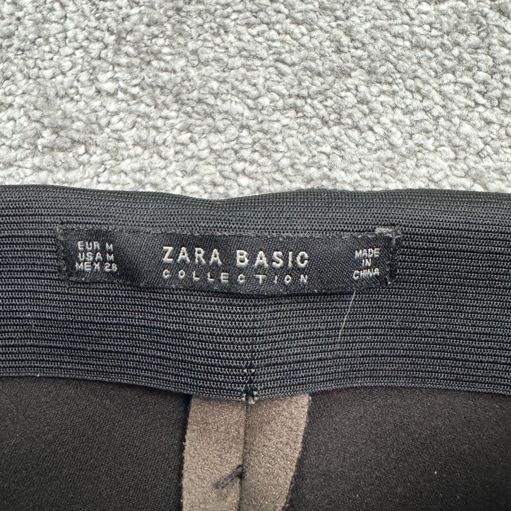 Zara Zara Basic Faux Suede High Rise Moto Trouser Pants Womens Medium Brown High Rise Size 32" / US 10 / IT 46 - 7 Thumbnail