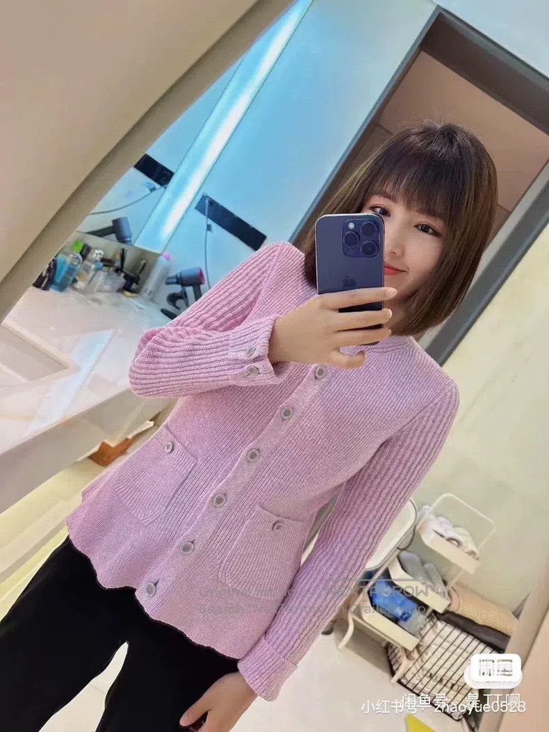 Chanel Chanel 23p light purple cardigan coat Size XXS / US 00 / IT 34 - 3 Thumbnail