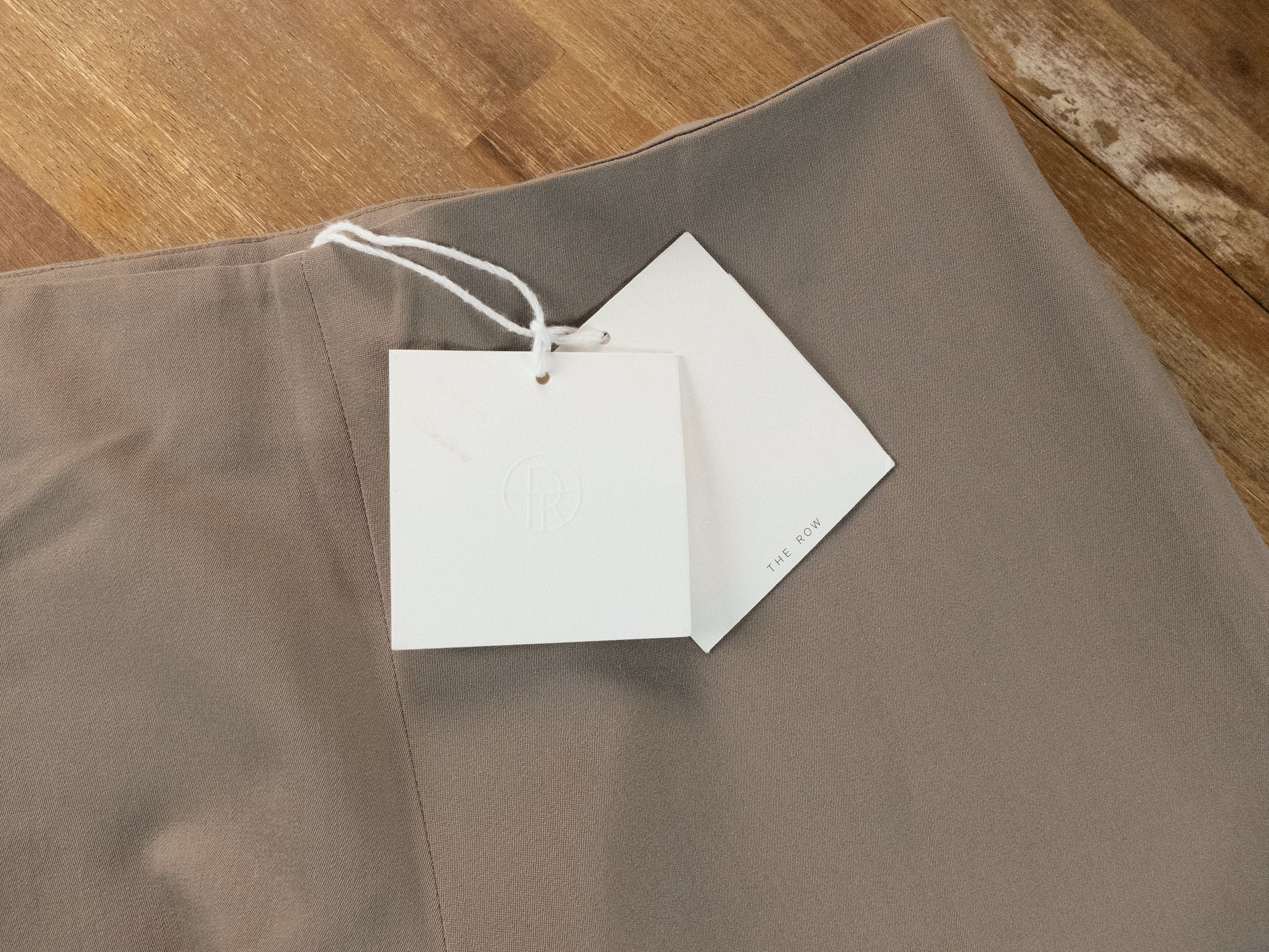 The Row THE ROW Dela taupe gray wide leg wool pants Size 4 US Size 27" / US 4 / IT 40 - 5 Thumbnail
