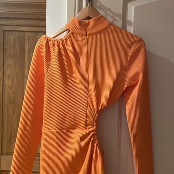 Rotate Birger Christensen Alice cut out jersey midi