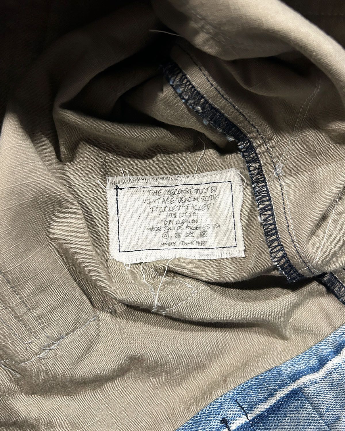 Greg Lauren GREG LAUREN RECONSTRUCTED DENIM JACKET Size US L / EU 52-54 / 3 - 9 Thumbnail