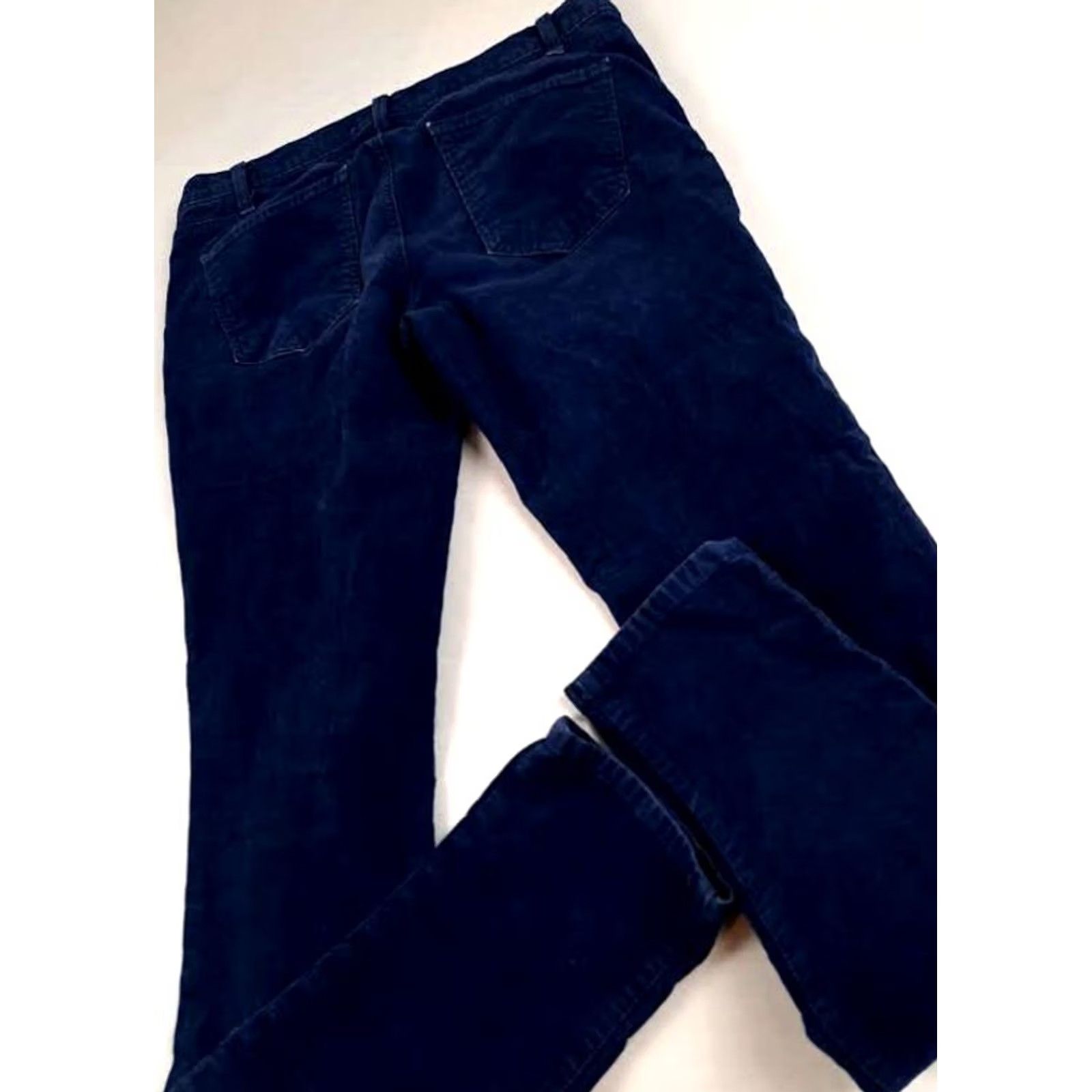 Vintage Current Elliott Pants Women Corduroy Skinny 30W Blue EUC 29-30 in. Waist 32 in. Inseam Size 30" / US 8 / IT 44 - 2 Thumbnail