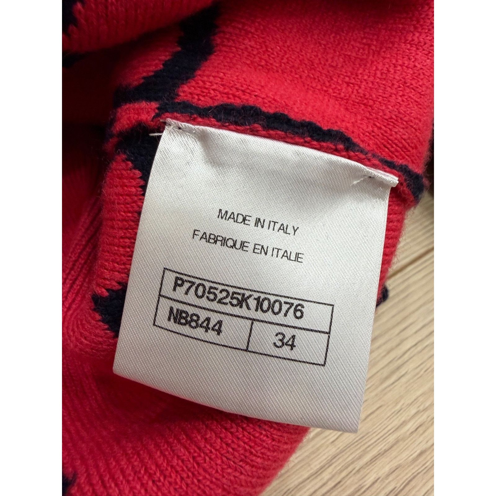 Chanel Chanel 21P Navy Pink CC Logo Cashmere Jumper Sweater 34 Size XS / US 0-2 / IT 36-38 - 17 Thumbnail