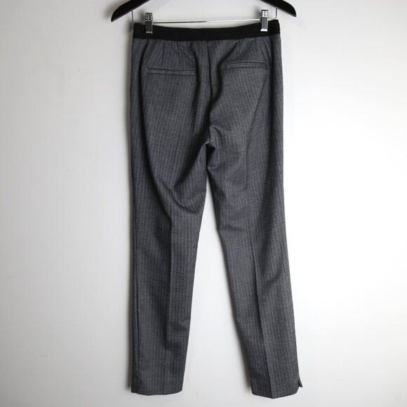 Zara Zara Striped Tweed Pleated Front Dress Pants Straight Leg Size 28" / US 6 / IT 42 - 4 Thumbnail