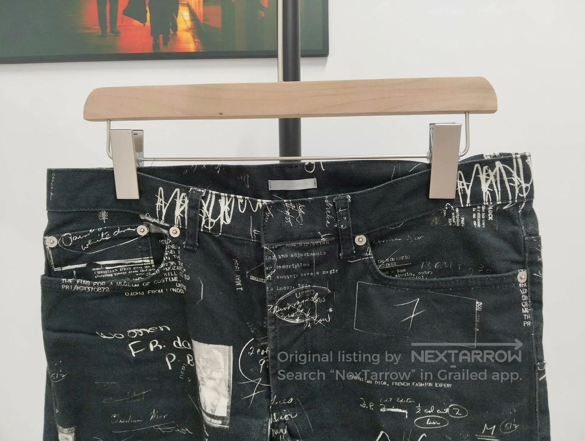 Dior Dior Men's Runway Newspaper Jeans. Size US 31 - 3 Thumbnail