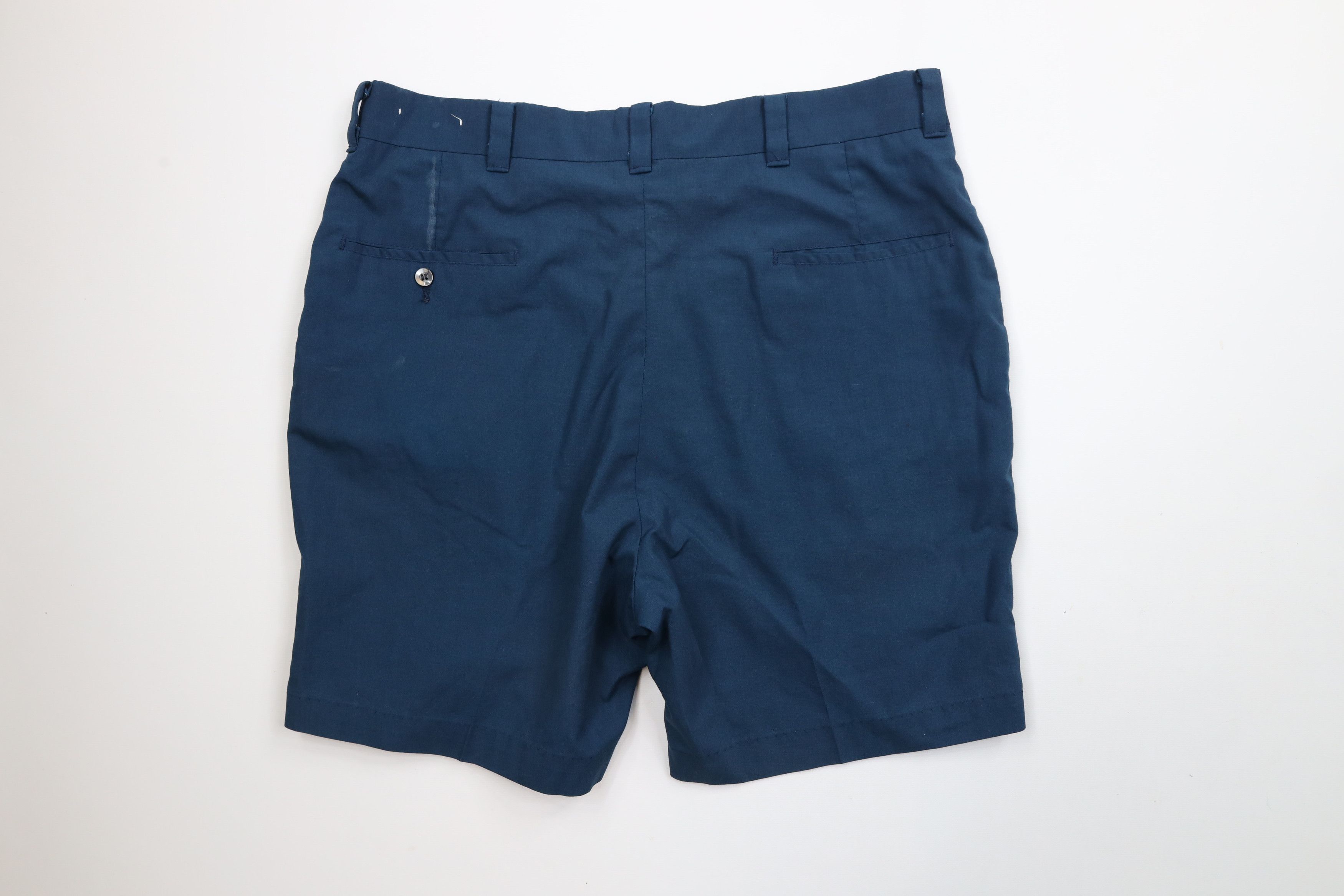 Vintage Vintage 60s 70s Streetwear Above Knee Chino Shorts Blue USA Size US 34 / EU 50 - 7 Thumbnail