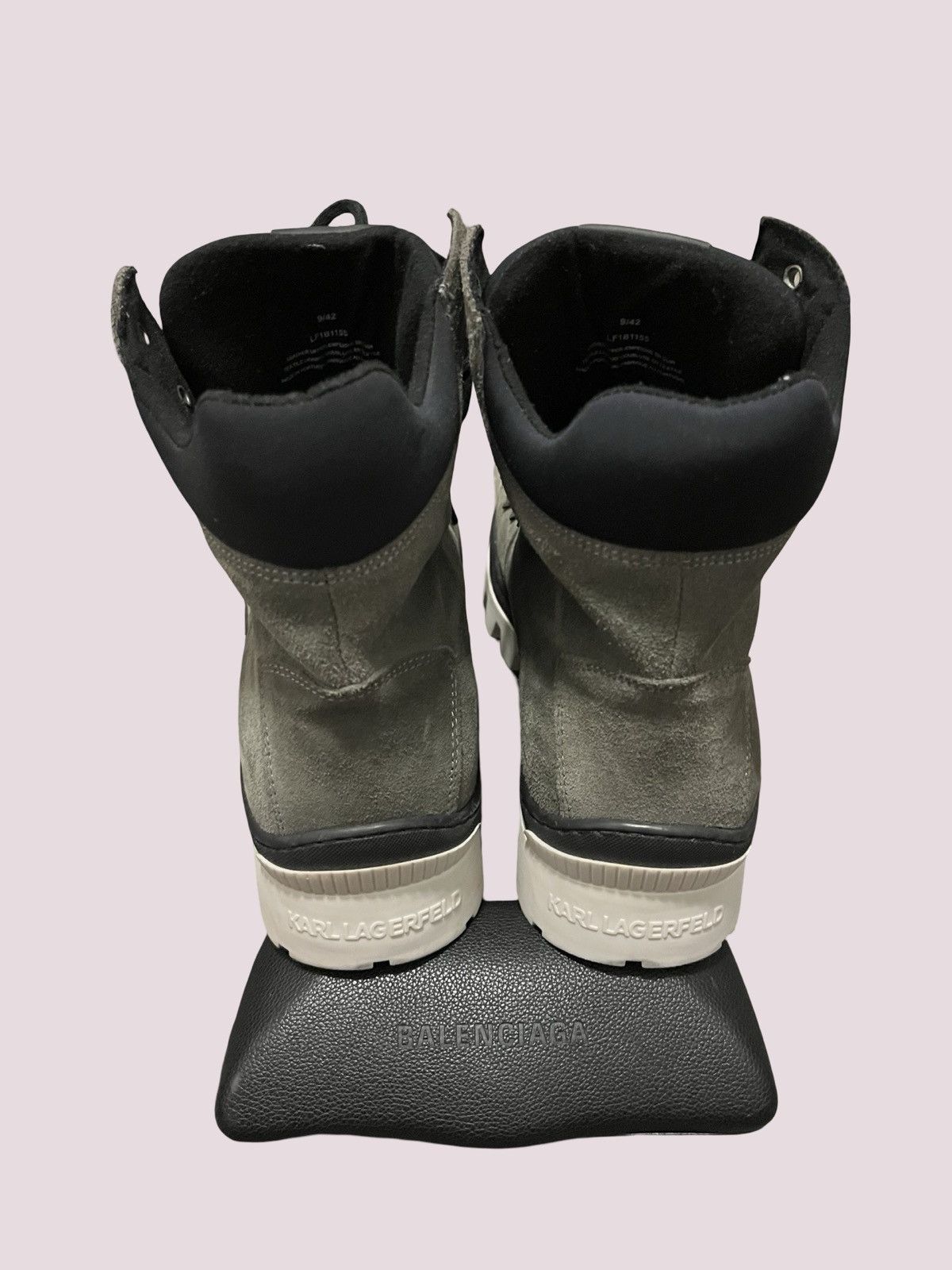 Karl Lagerfeld Paris Lug Sole Suede Hiking Boots Size US 9 / EU 42 - 4 Thumbnail