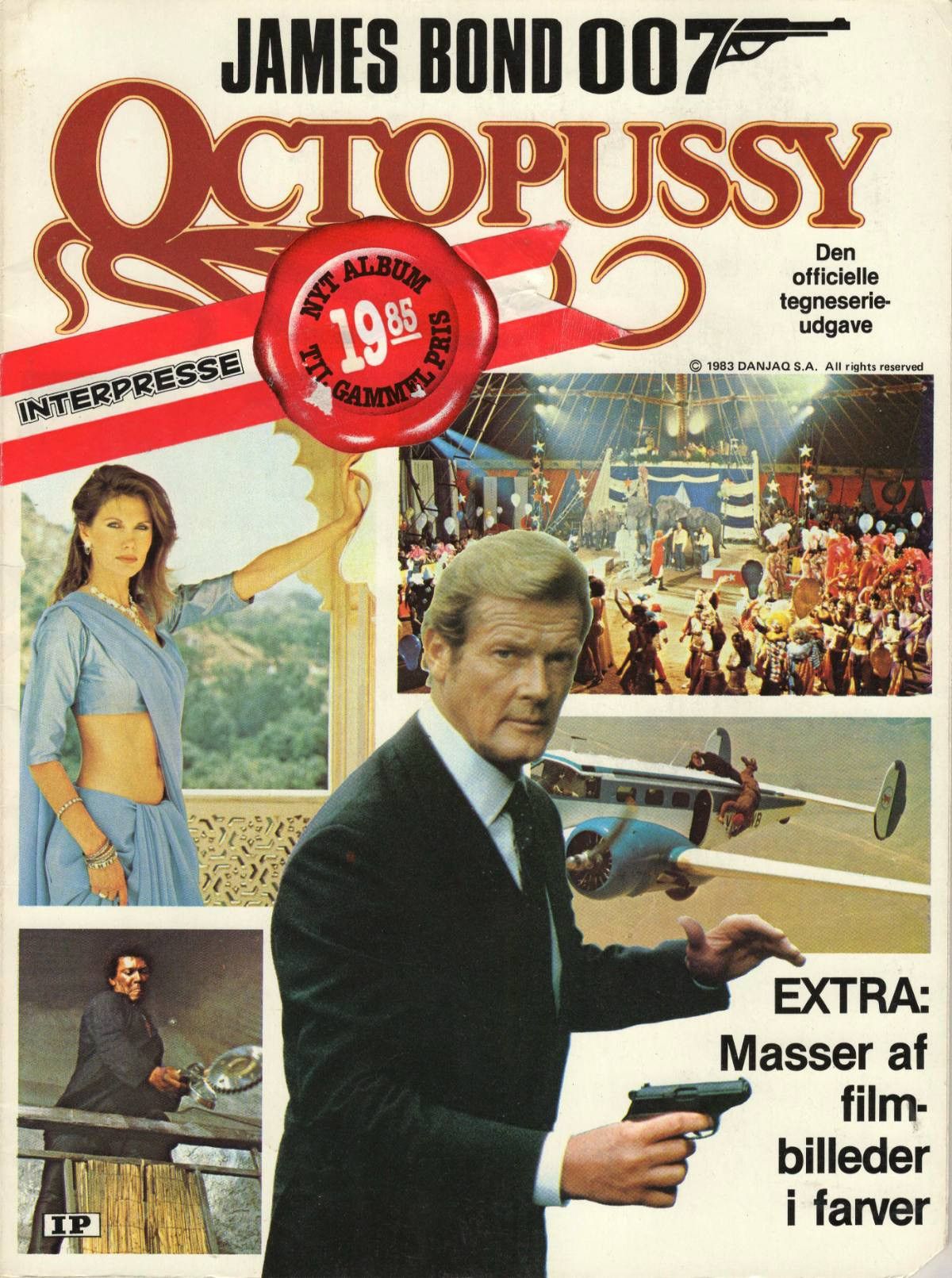 Vintage RARE VINTAGE 80s OCTOPUSSY JAMES BOND 007 PROMO MOVIE TSHIRT Size US M / EU 48-50 / 2 - 4 Thumbnail