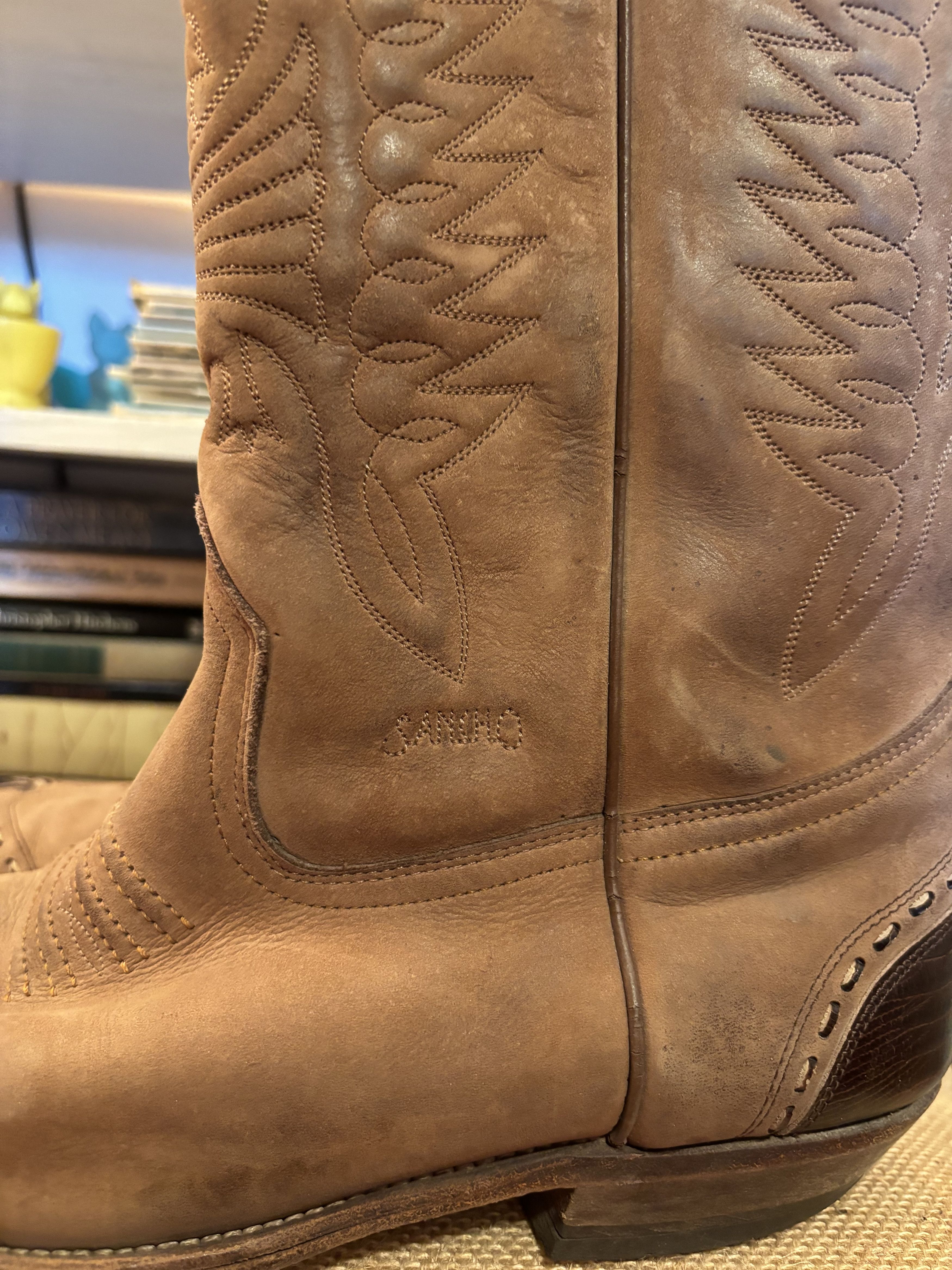 Sancho Boots Leather Cowboy Boots Size US 11 / EU 44 - 3 Thumbnail