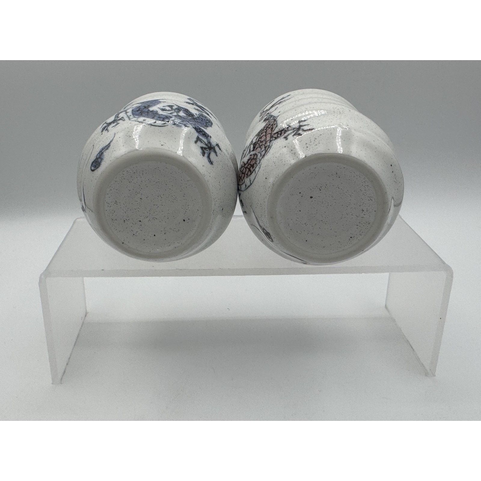 Other Authentic Japanese Yunomi Tea Cups Red & Blue Set Asian Set Size ONE SIZE - 7 Thumbnail
