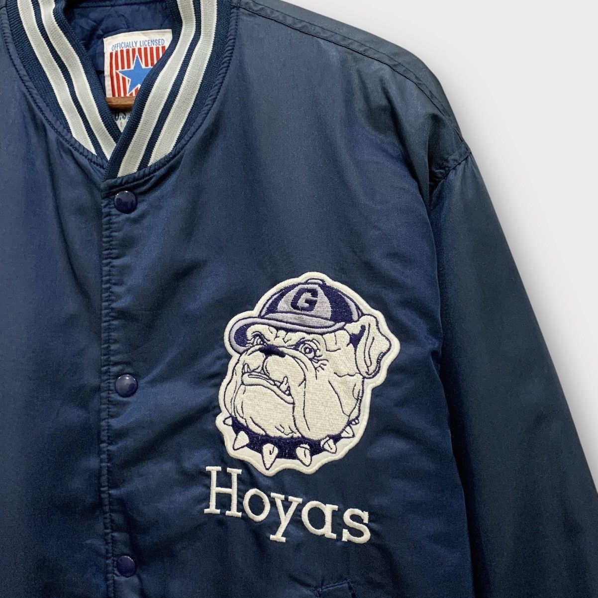 Vintage VINTAGE GEORGETOW HOYAS UNIVERSITY VARSITY JACKET BASKETBALL Size US L / EU 52-54 / 3 - 5 Thumbnail