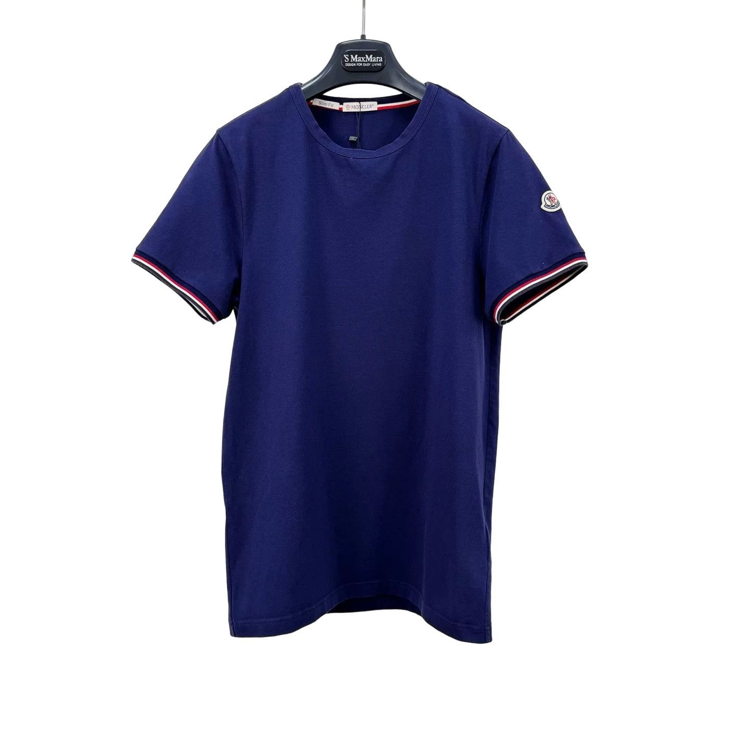 Moncler Moncler Logo Patch Striped Cuff T-Shirt Size S Size US S / EU 44-46 / 1 - 1 Thumbnail