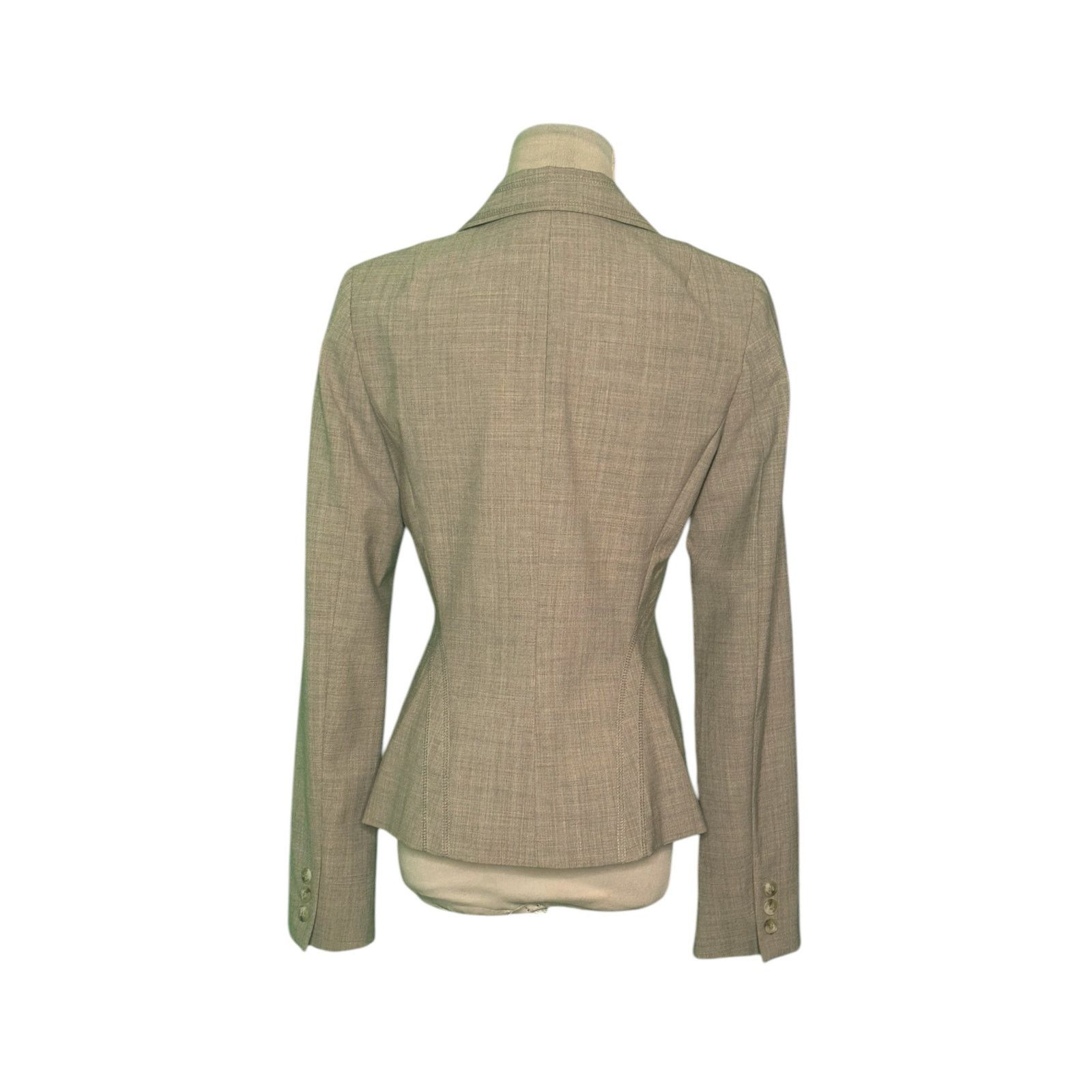 Laundry by Shelli Segal Laundry by Shelly Segal beige one button blazer size 6 Size M / US 6-8 / IT 42-44 - 2 Thumbnail