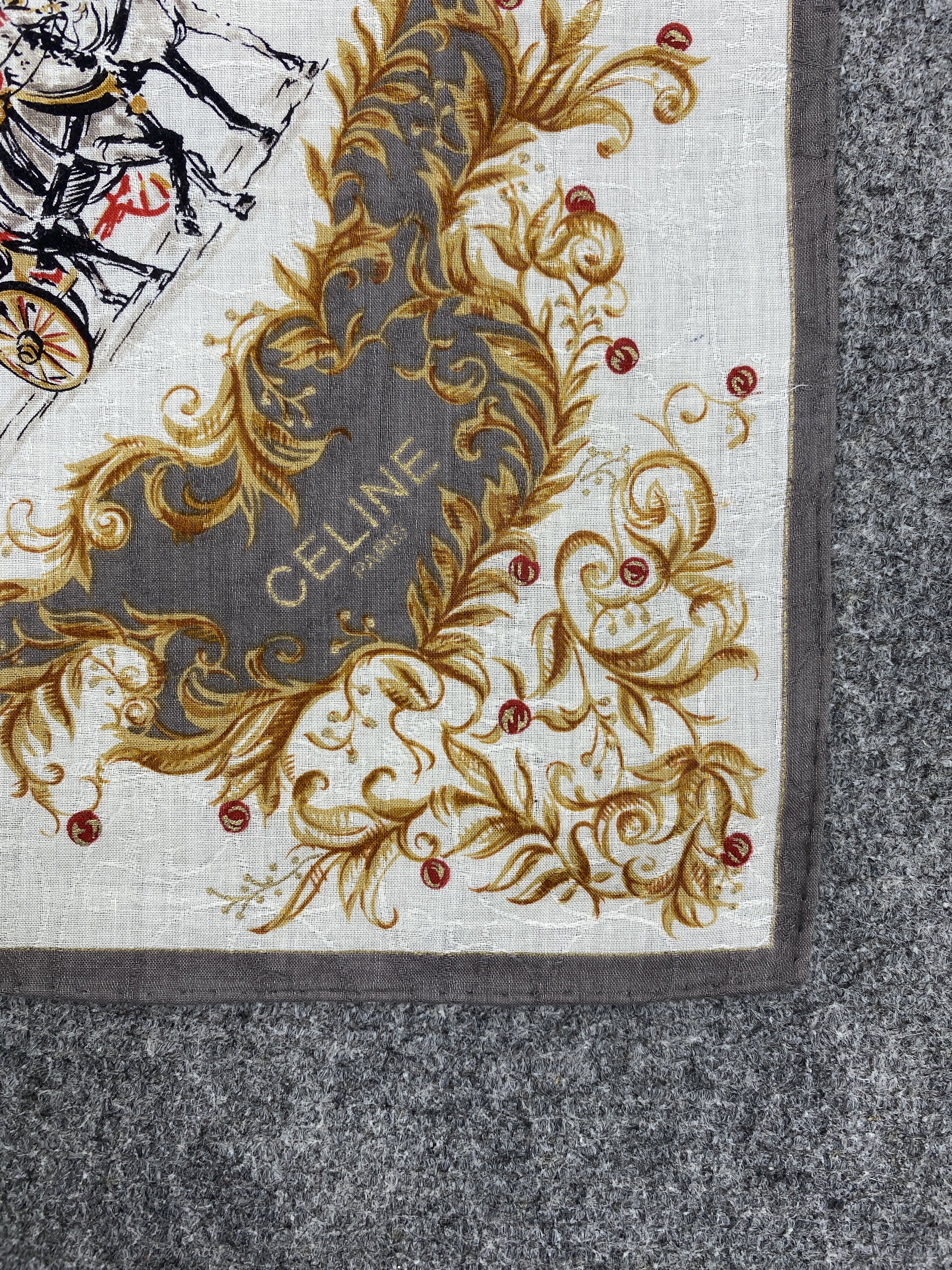 Celine × Vintage Celine Handkerchief / Bandana / Neckerchief HKC0331 Size ONE SIZE - 5 Thumbnail