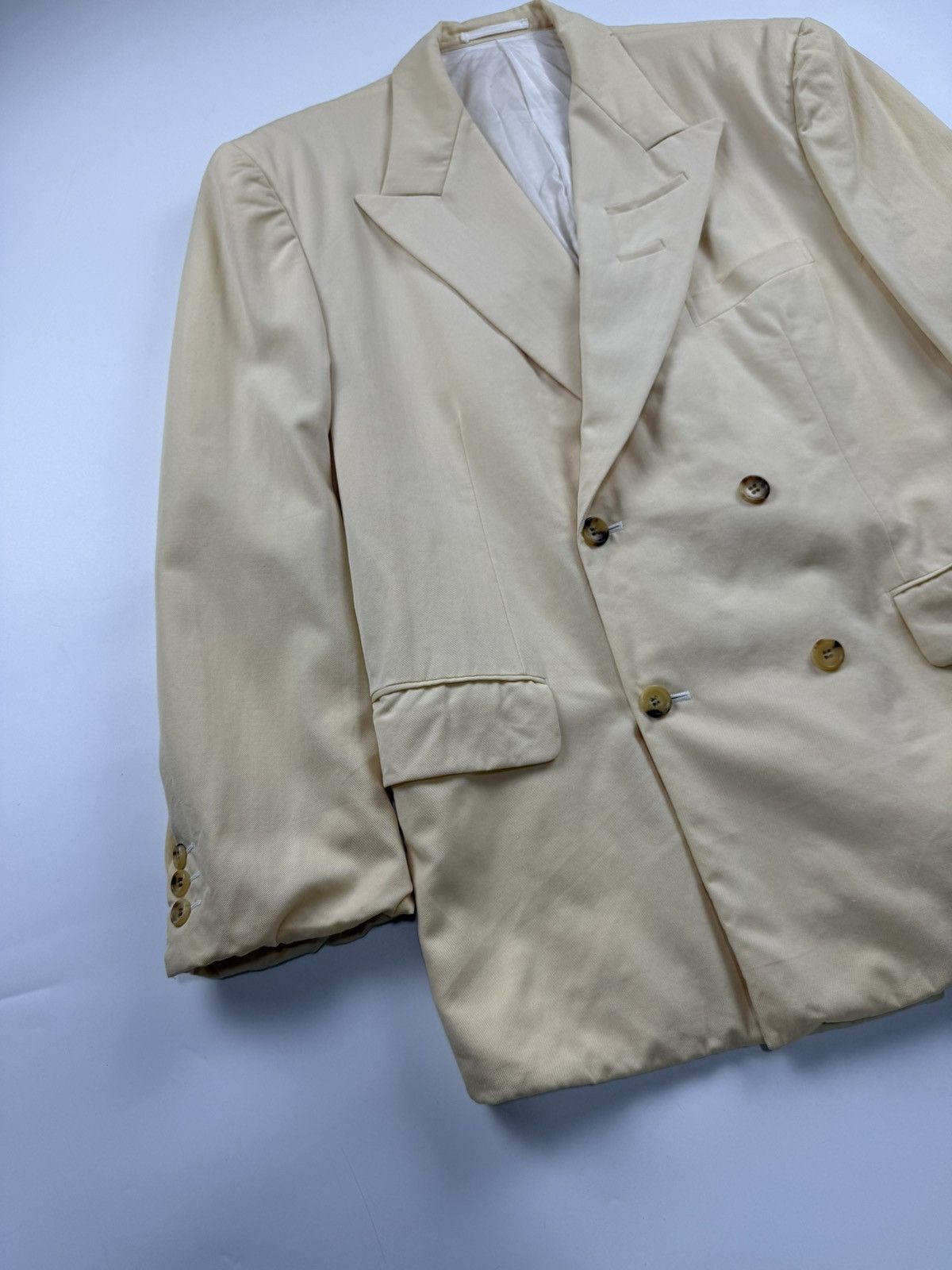 Comme des Garcons Homme Plus Comme des Garcons HommePlus SS90 Double Breasted Wool Jacket Size US S / EU 44-46 / 1 - 4 Thumbnail