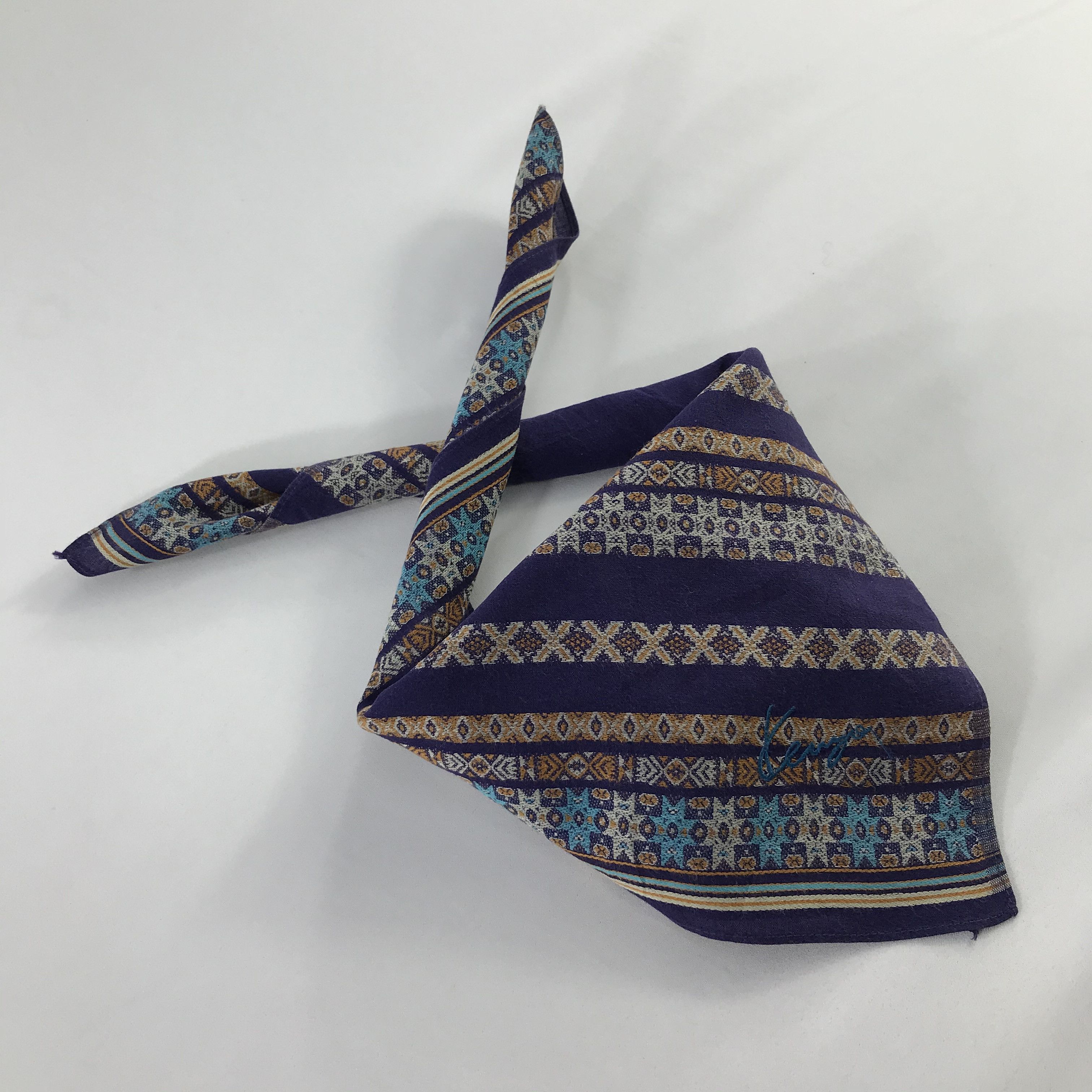 Kenzo × Vintage Kenzo Bandana / Handkerchief / Neckerchief - S742 Size ONE SIZE - 4 Thumbnail