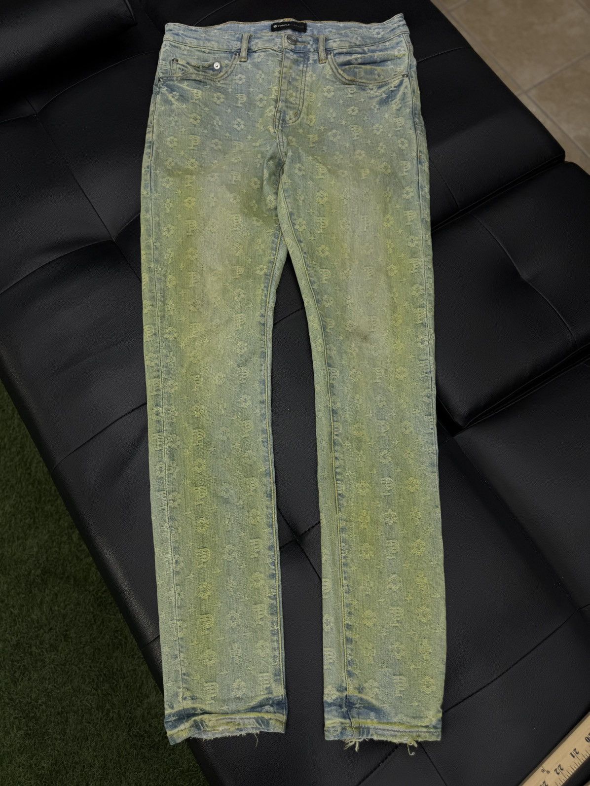 Purple Brand Purple Brand Jeans Blue/Yellow Jeans Size 31 🧼 Size US 31 - 1 Thumbnail