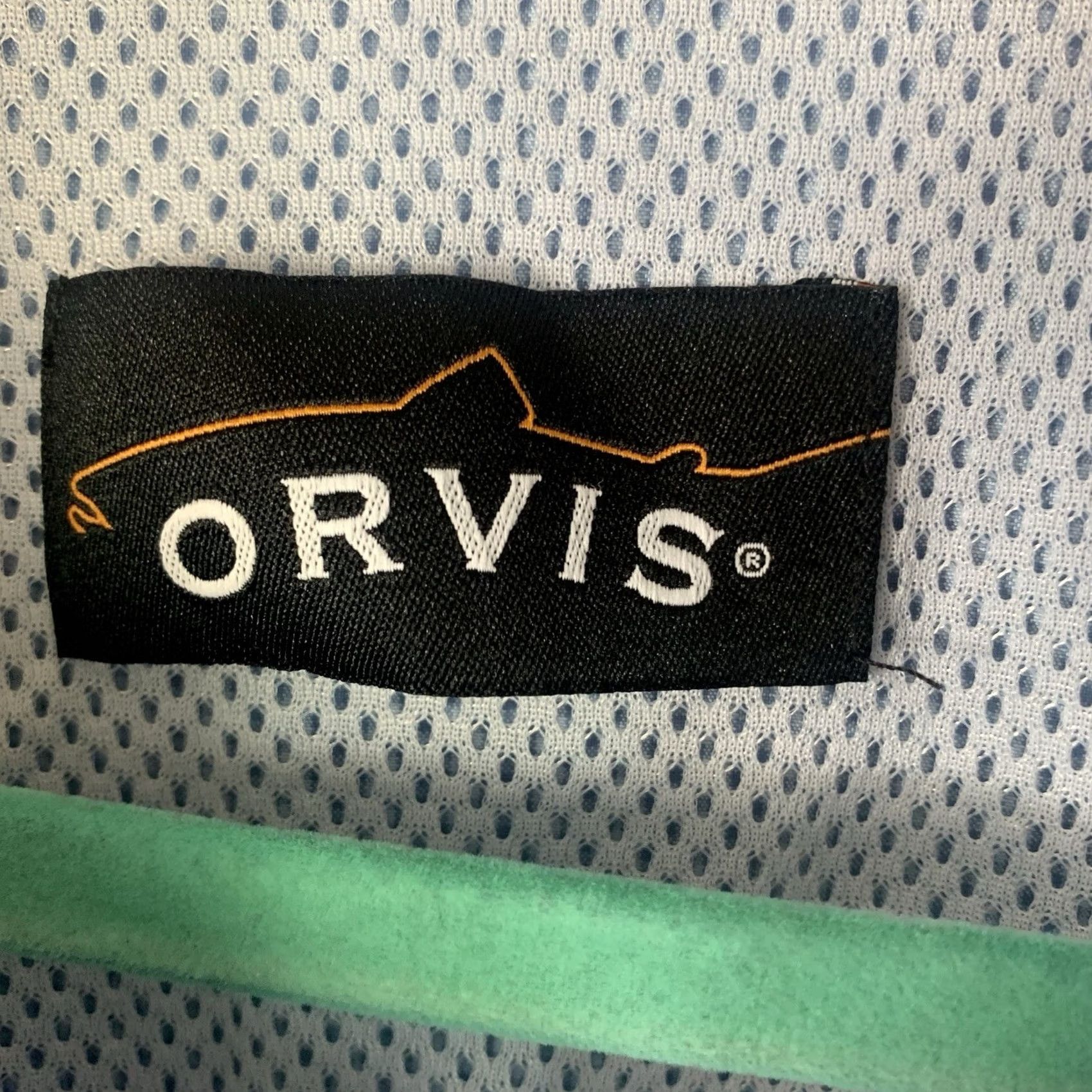 Orvis Orvis Mens XXL Blue Seersucker Fishing Performance Hiking Outdoor Shirt Size US XXL / EU 58 / 5 - 3 Thumbnail