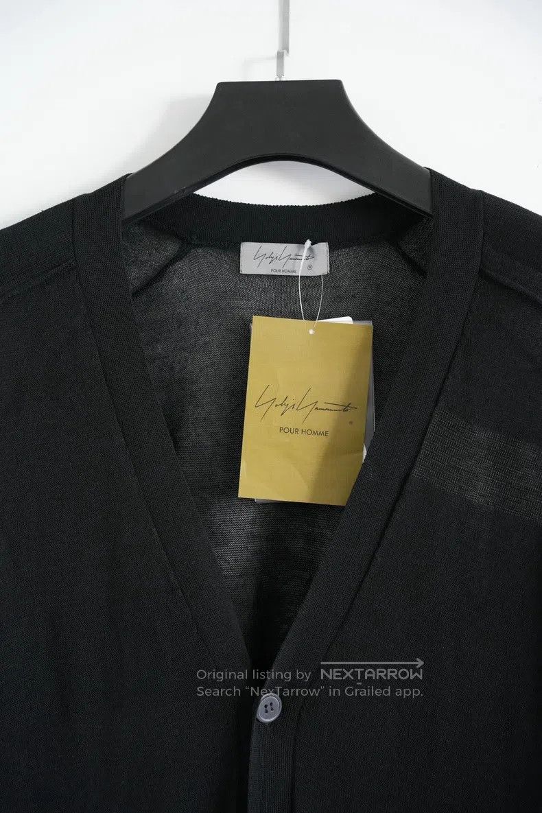 Yohji Yamamoto Yohji Yamamoto 24-piece lace-paneled knit cardigan sweater Size US L / EU 52-54 / 3 - 3 Thumbnail