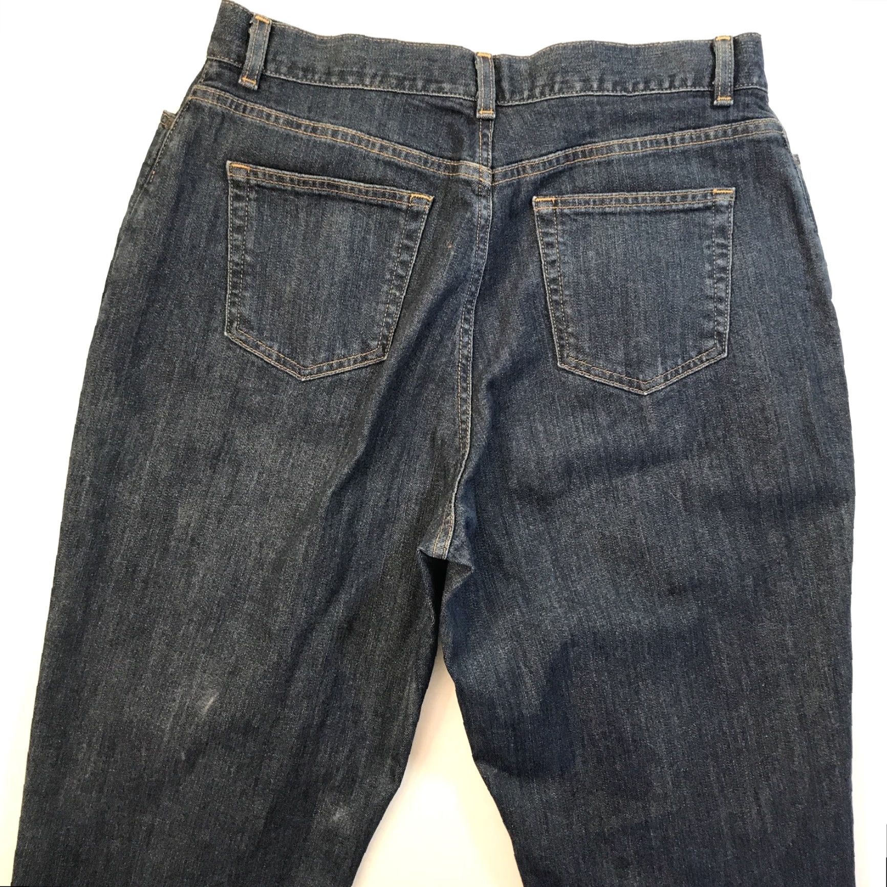 Vintage L.L. Bean Women's Classic Fit Curvy Jeans Dark Wash Size 12 Regular Outdoor Hiking Size 34" / US 12 / IT 48 - 6 Thumbnail