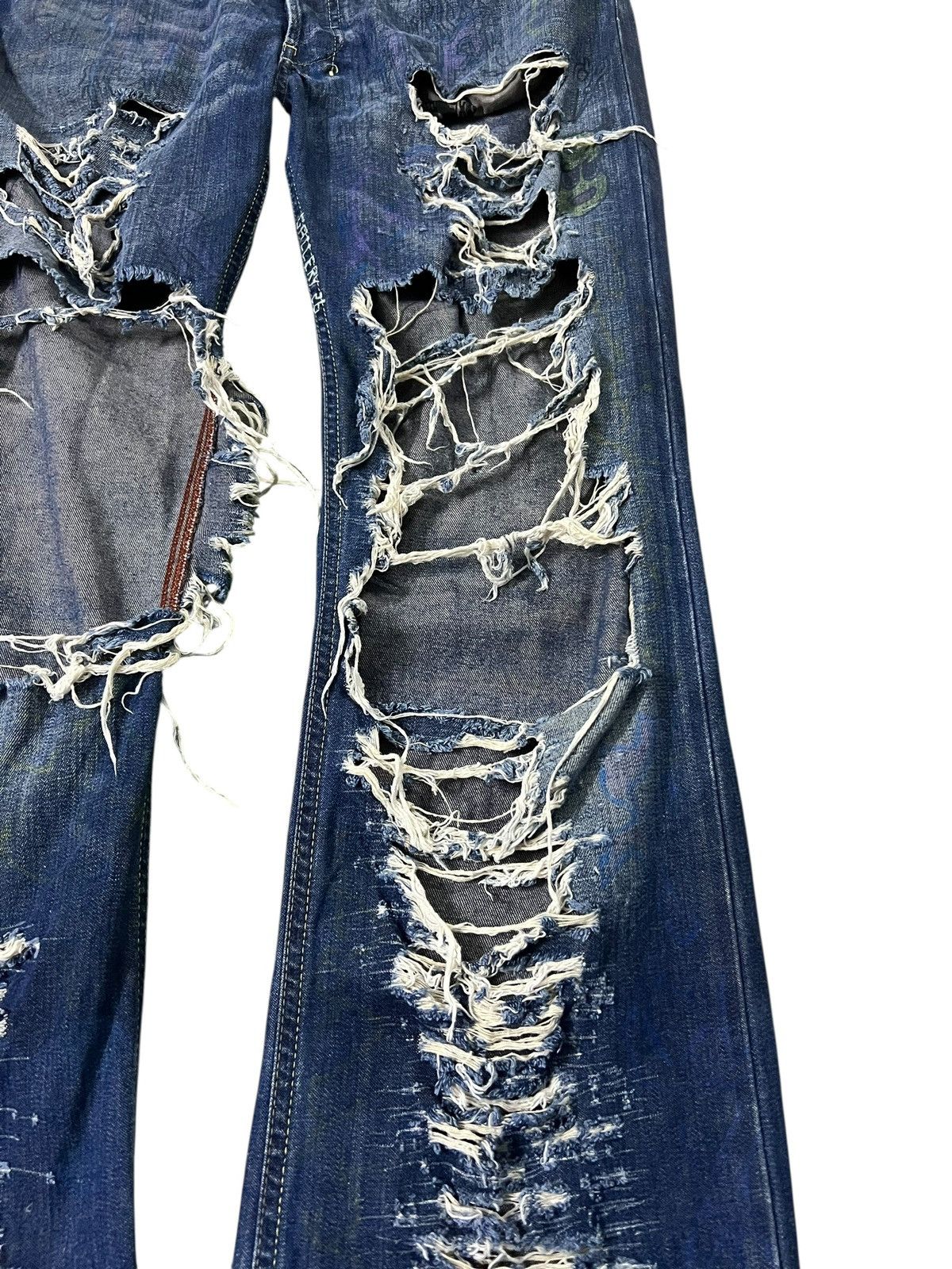 If Six Was Nine Flare Distressed Diesel Denim Gallery Sick Jean Size US 33 - 4 Thumbnail