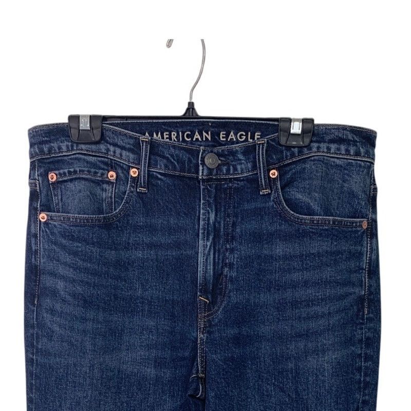 American Eagle Outfitters New American Eagle Womens 32X32 Cotton Blend Denim Jeans Size 32" / US 10 / IT 46 - 2 Thumbnail