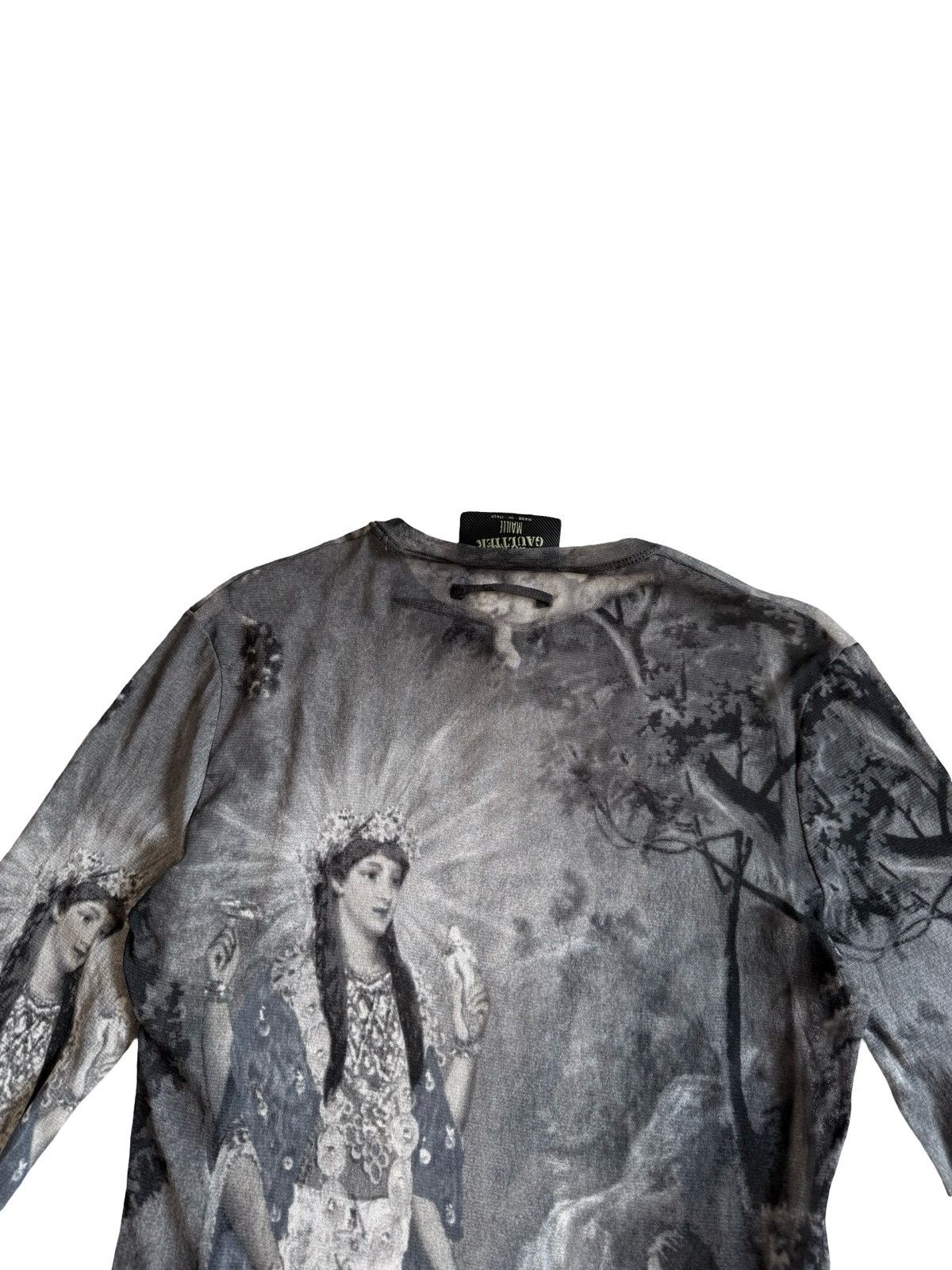 Jean Paul Gaultier Vtg S/S 1998 Jean Paul Gaultier Maile Mesh Top Hindu Goddess Size L / US 10 / IT 46 - 13 Thumbnail