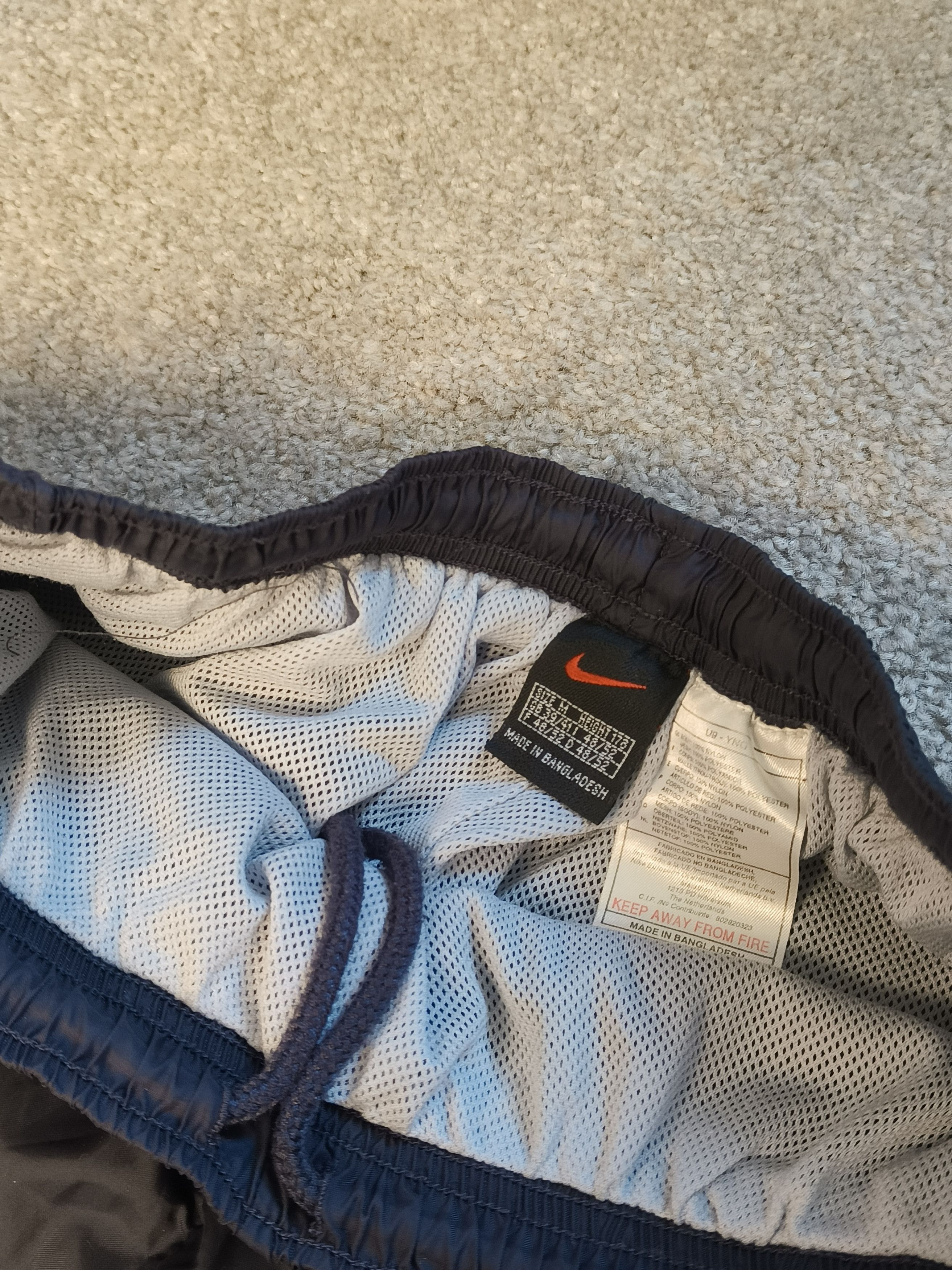 Nike × Vintage Vintage Nike Windbreaker Track Pants Dark Navy Size US 32 / EU 48 - 5 Thumbnail