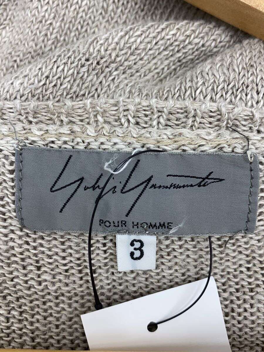Yohji Yamamoto yohji yamamoto POUR HOMME Linen/BEG Knitwear/Sweaters Size US L / EU 52-54 / 3 - 3 Thumbnail