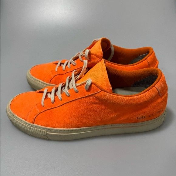 Common Projects Common Projects Achilles Fluo Sneakers Orange Suede Men’s EU Size US 8 / EU 41 - 2 Thumbnail