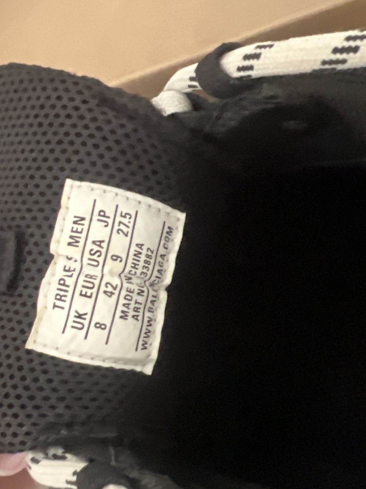 Balenciaga Balenciaga Triple S Black White Red – 2018 Reissue (EU 42) Size US 10 / EU 43 - 9 Thumbnail