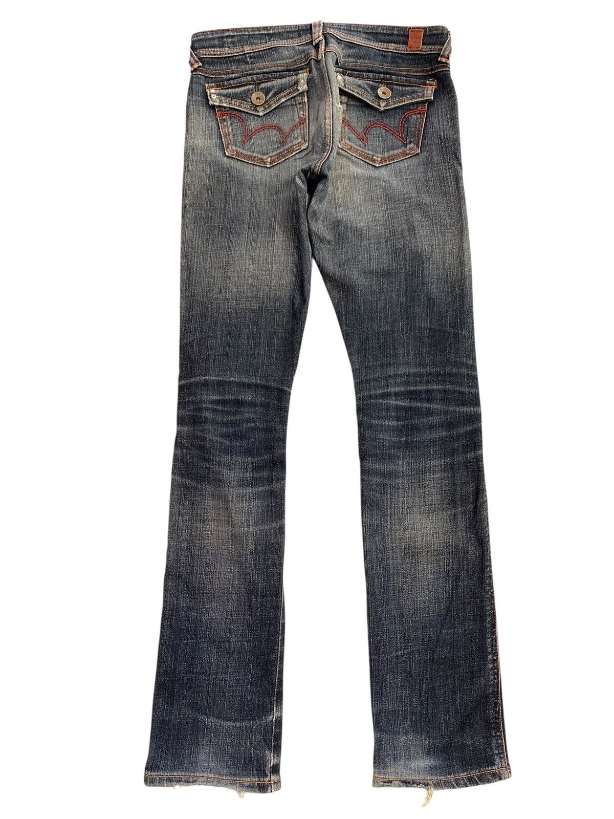 Edwin Edwin Whiskers Faded Wash Style Loose Jeans Size US 30 / EU 46 - 3 Thumbnail