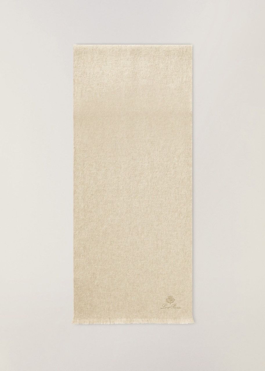 Loro Piana o1srvl11e0624 Size: OS FAM9476 Scarf in Beige Size ONE SIZE - 2 Thumbnail