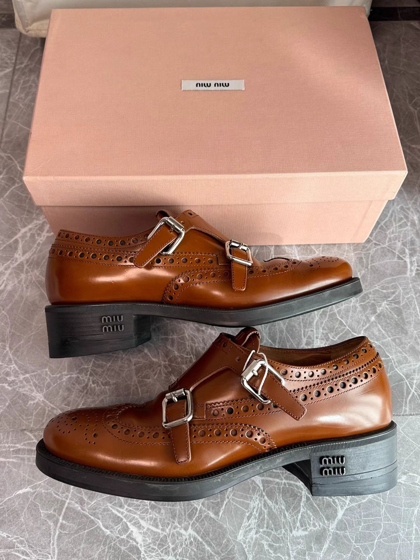Miu Miu Miu Miu x Church’s Vintage British Oxford Loafers K6 Size US 6 / IT 36 - 7 Thumbnail