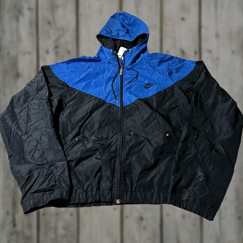 Nike VINTAGE Nike Windrunner Windbreaker Jacket L Mens Full Zip 90s Blue Size US L / EU 52-54 / 3 - 1 Thumbnail