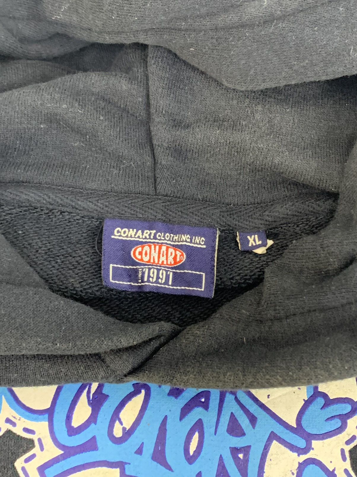Japanese Brand Hype 90s Conart 91 La Pullover Hoodies Big Pocket Size US XL / EU 56 / 4 - 4 Thumbnail