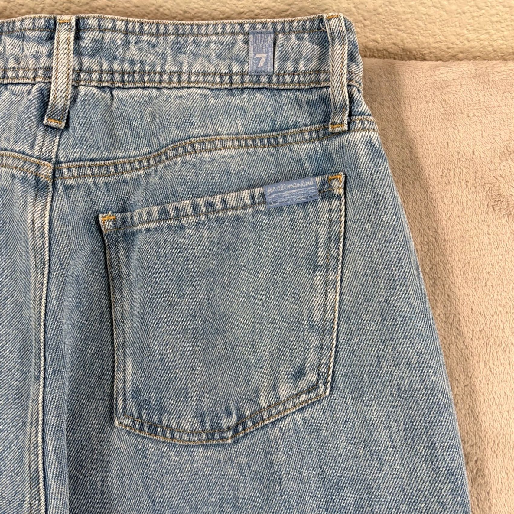 7 For All Mankind 7 For All Mankind Modern Dojo Trouser Jeans Blue Women 29 Flared Size 29" - 6 Thumbnail