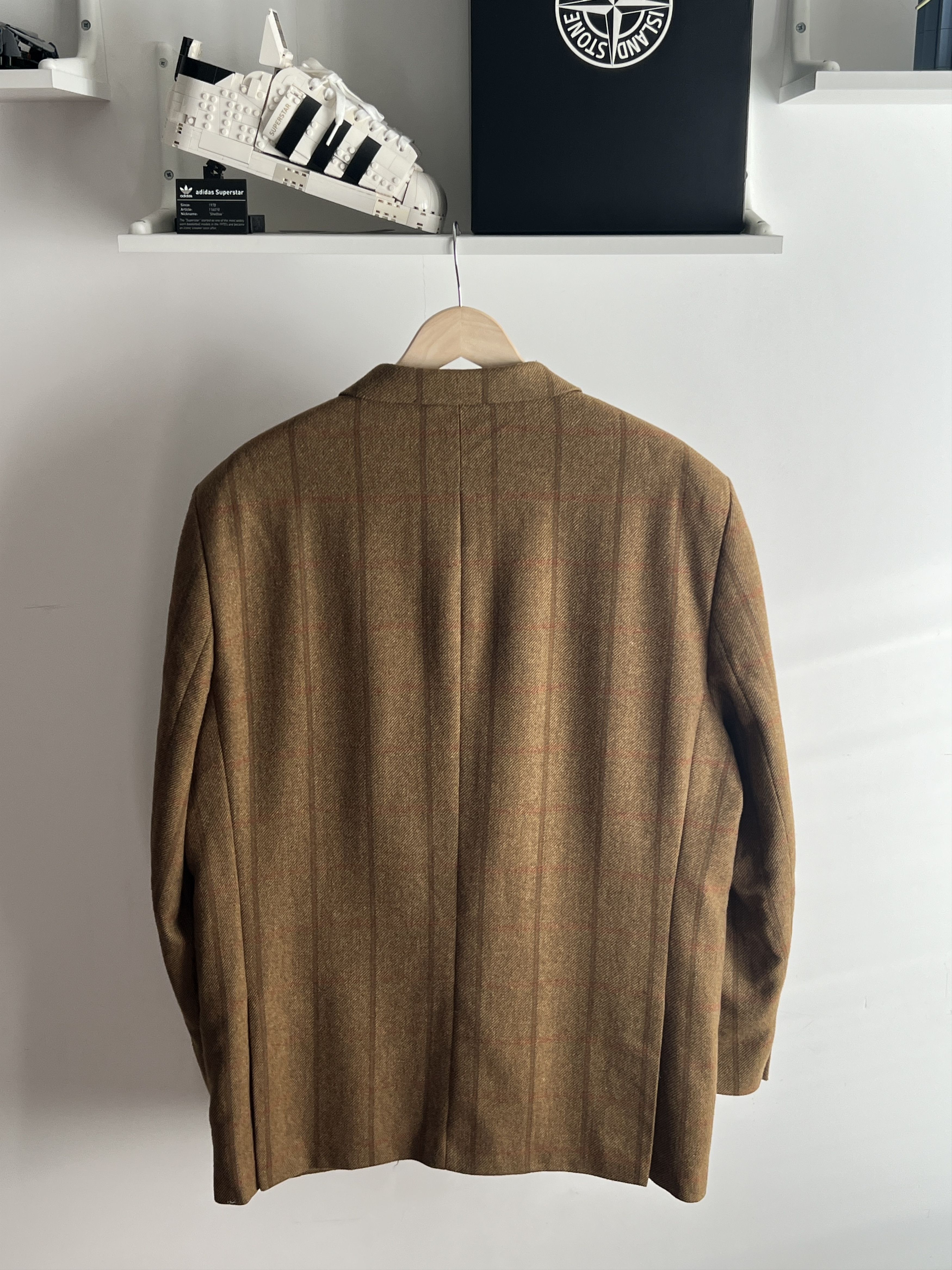 Barbour Vintage Barbour Tweed Wool Blazer Classic British Heritage Size 48R - 8 Thumbnail