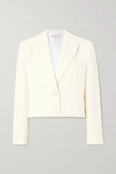 Off-White o1y1125 Blazer in Ivory Size M / US 6-8 / IT 42-44 - 1 Thumbnail