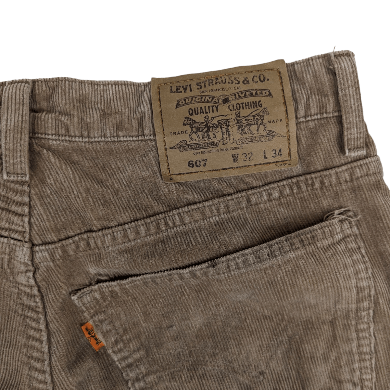 Vintage LEVIS Jeans Corduroy Pant Made In Japan