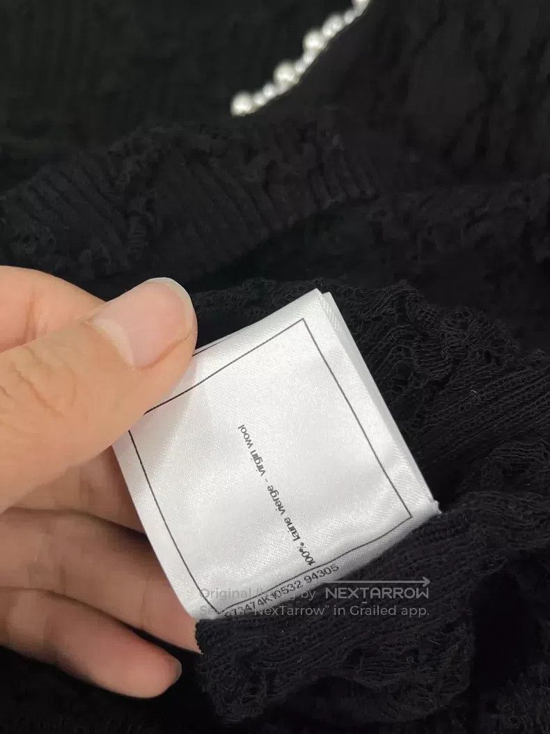 Chanel Chanel Black Pearl V-neck Knitwear Size XS / US 0-2 / IT 36-38 - 7 Thumbnail