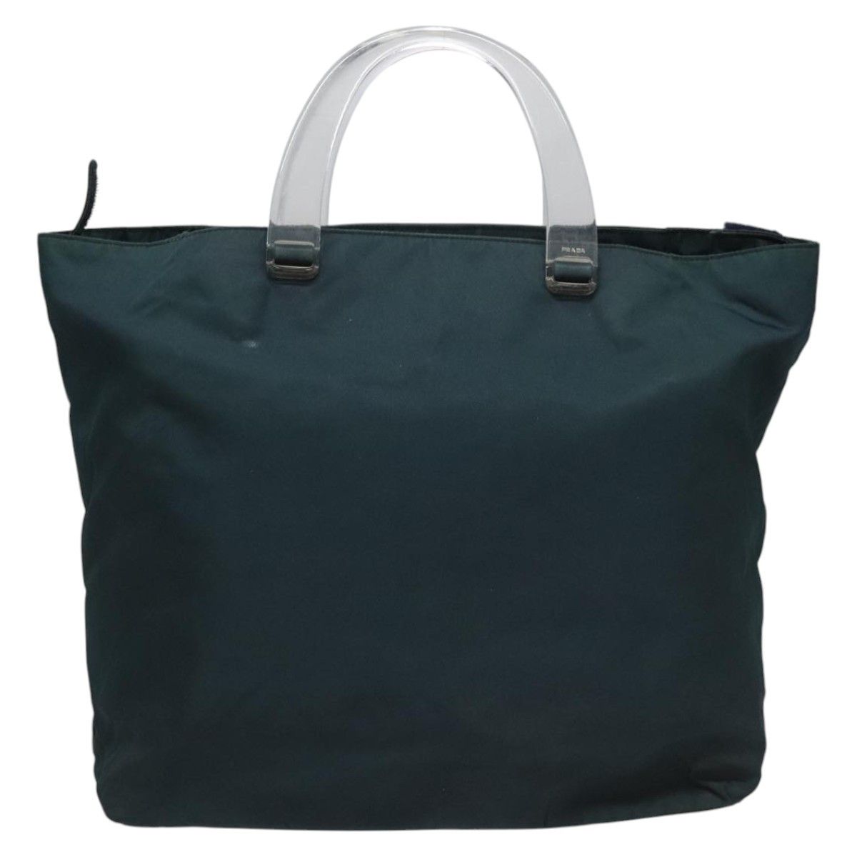 Prada Tessuto Green Synthetic Tote Bag (Pre-Owned) Size ONE SIZE - 1 Thumbnail