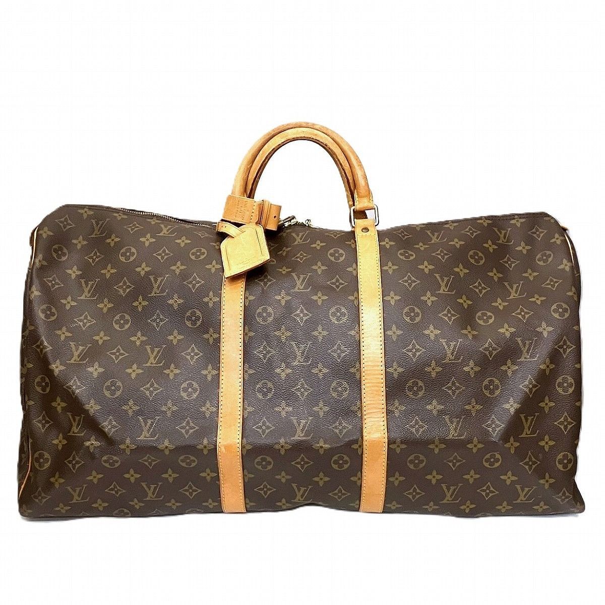 Louis Vuitton Louis Vuitton Louis Vuitton Keepall Monogram Boston Bag Textile Travel Bag M41422 DUTY FREE for USA Size ONE SIZE - 1 Thumbnail