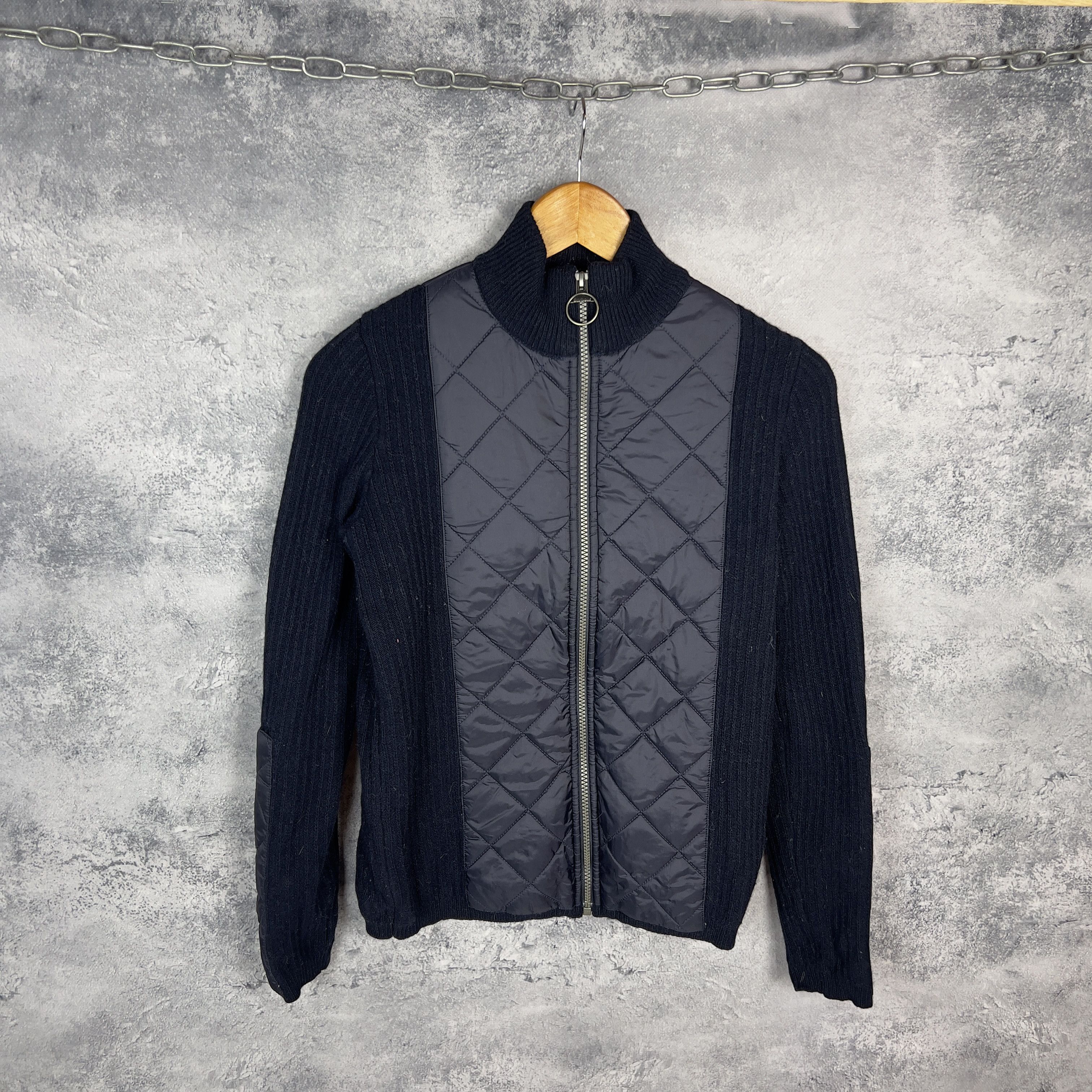 Barbour Barbour Knit Jacket Women's Size 10 Blue Long Sleeve Size L / US 10 / IT 46 - 1 Thumbnail