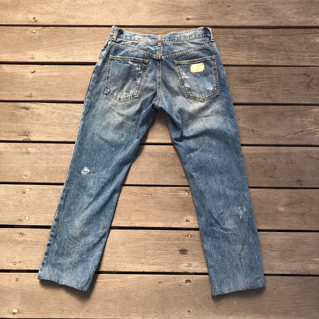 Dolce & Gabbana Dolce & Gabbana Archive Distressed Denim Jeans Italy Size US 31 - 2 Thumbnail
