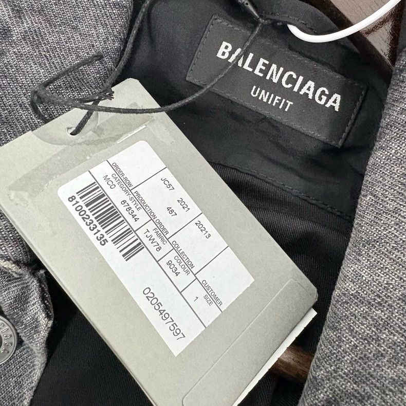 Balenciaga Balenciaga School uniform denim jacket stitching coat Size US S / EU 44-46 / 1 - 3 Thumbnail