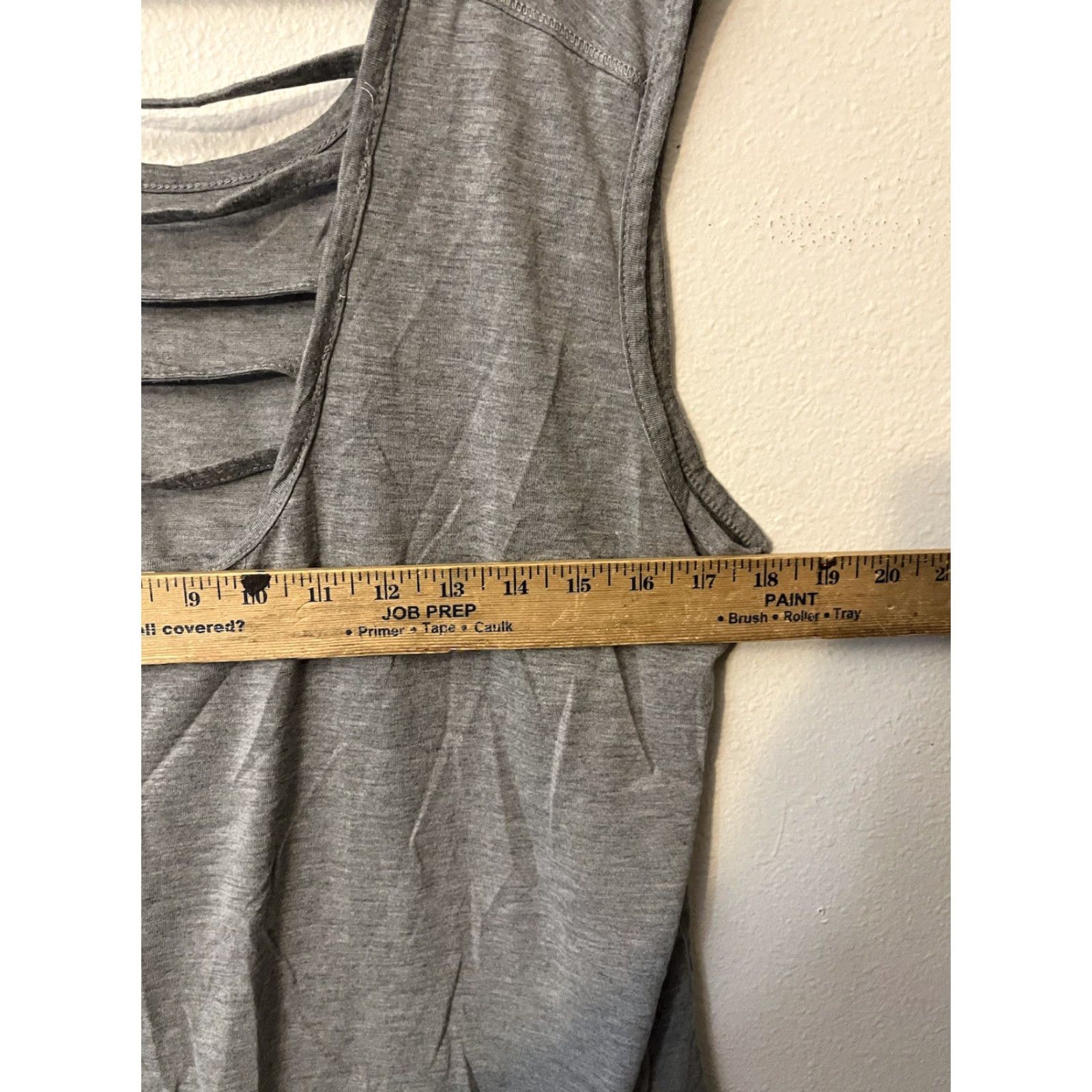 Vintage RBX Tank Top Womens XL Gray Heather V Neck Strappy Racerback Athletic Gym Size XL / US 12-14 / IT 48-50 - 4 Thumbnail