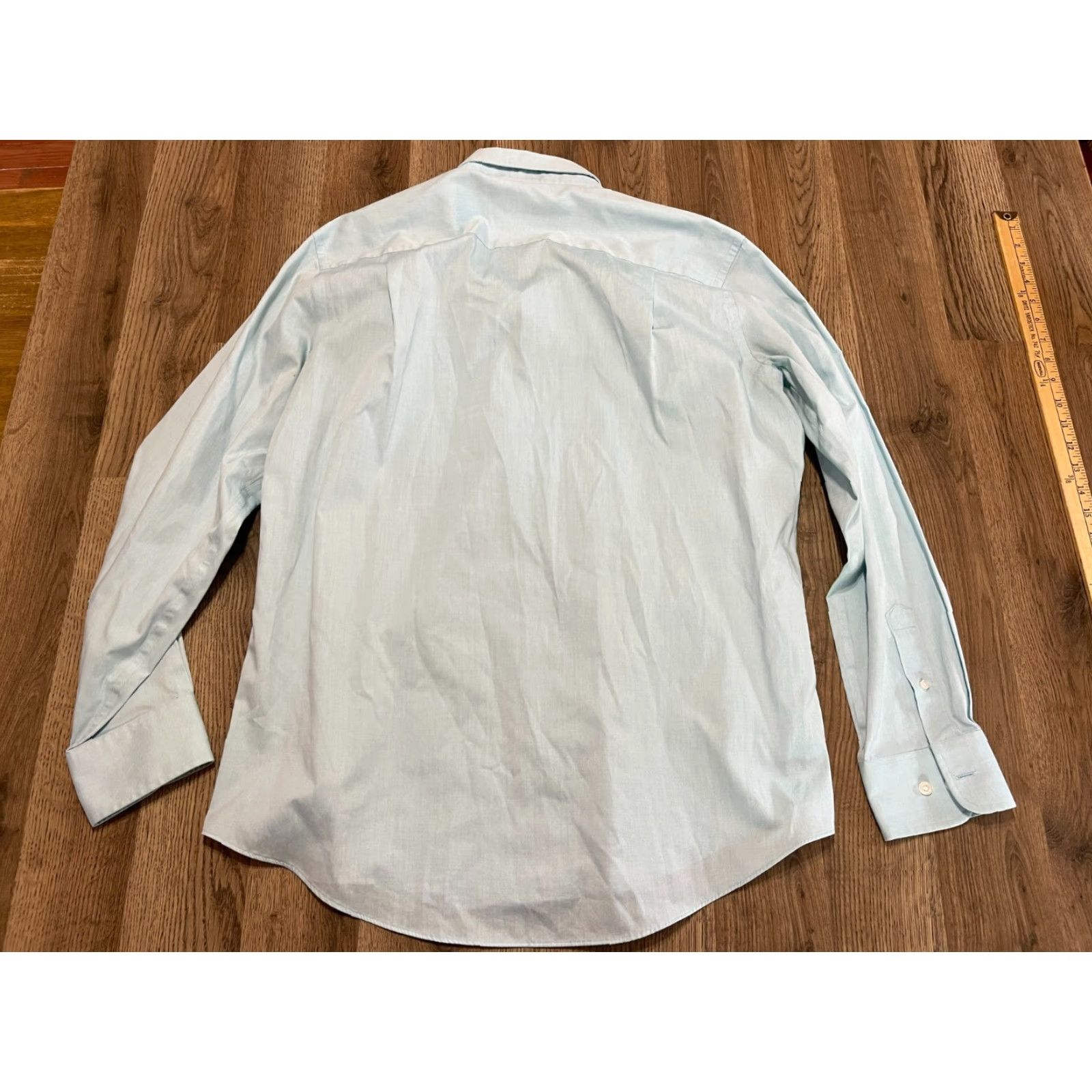 Merona Merona Shirt Mens Large 16-16.5 Blue Button Up The Ultimate Shirt Casual Regular Long Sleeve Collared Button-Up Merit? Size US L / EU 52-54 / 3 - 2 Thumbnail