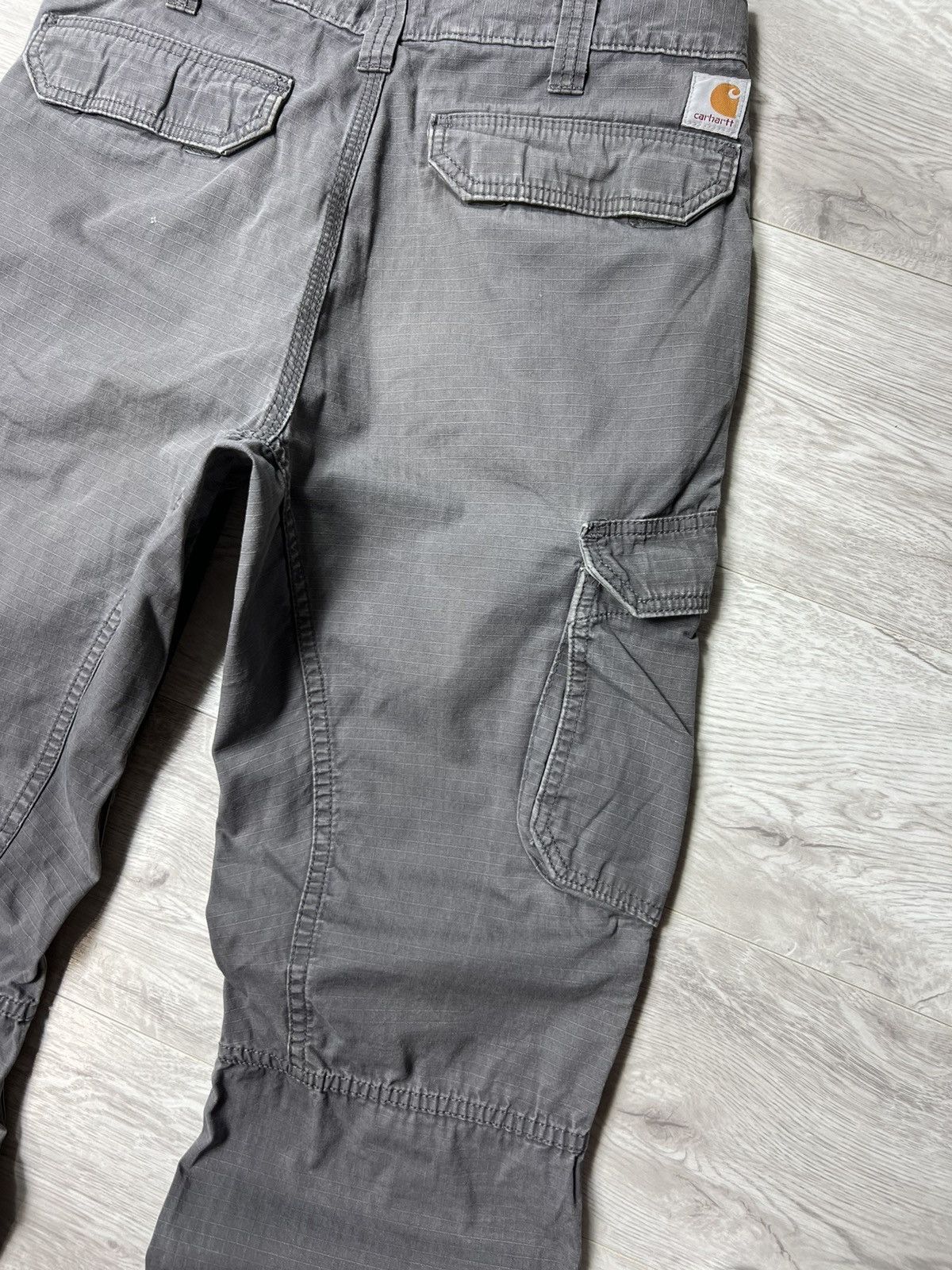 Carhartt × Vintage Carhartt Destroyed Cargo Baggy Pants Workwear Street Style Size US 33 - 4 Thumbnail
