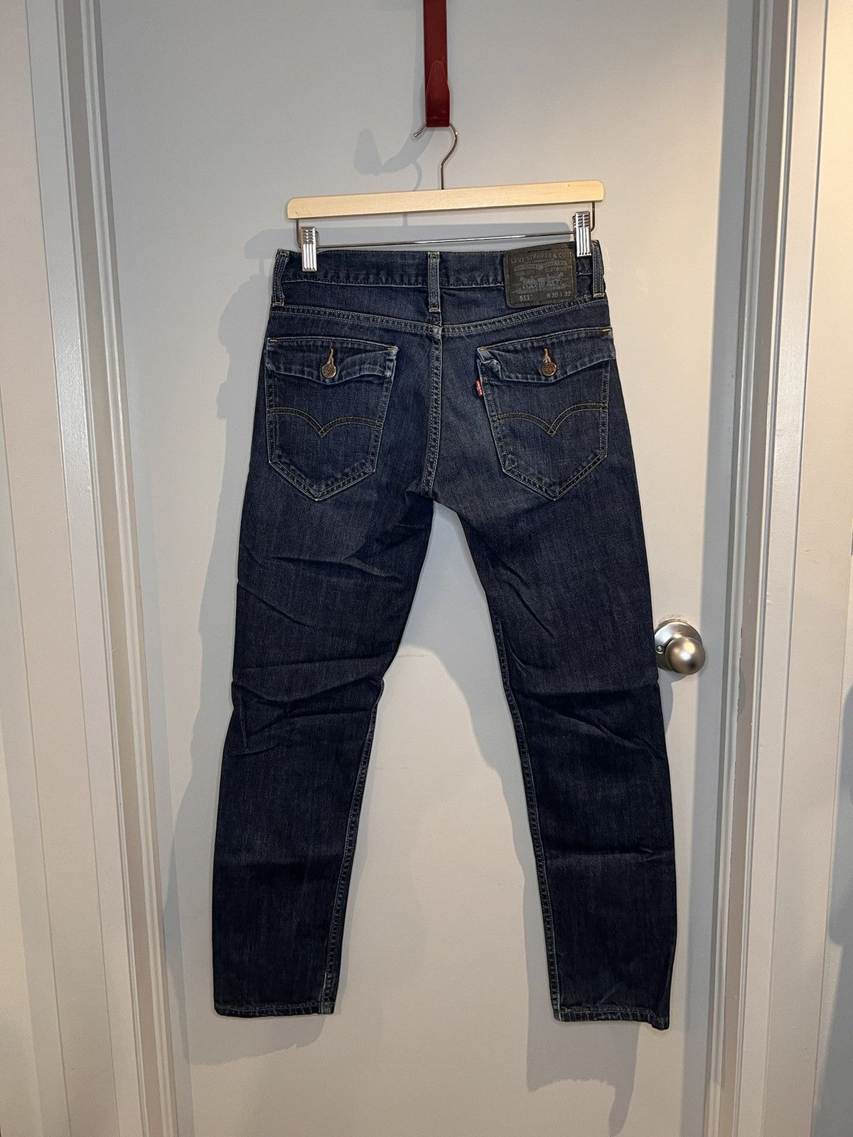 Levi's Vintage Levi’s dark blue jeans Size US 30 / EU 46 - 2 Thumbnail